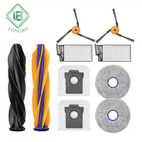 Pièces de rechange compatibles avec Dreame X60 Max Ultra Complete / X60 Ultra : brosse principale, brosse latérale, filtre HEPA, chiffon de nettoyage, sac à poussière, accessoires
