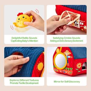 Juguetes para <span class=keywords><strong>Bebés</strong></span> HUIYE <span class=keywords><strong>de</strong></span> 6 a 12 Meses, Caja Sorpresa Misteriosa con 6 Peluches, Juego Sensorial <span class=keywords><strong>de</strong></span> Animales <span class=keywords><strong>de</strong></span> Peluche - Product Image 4