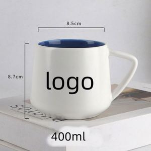 Mug en céramique minimaliste - Tasse à eau de bureau personnalisée avec logo imprimé pour cadeaux d'entreprise d'hôtel et promotion quotidienne - Cadeau léger - Product Image 4