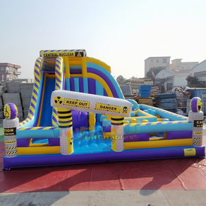 Parque de atracciones inflable grande al aire libre, parque de diversiones inflable Dr. Science Toxic Fun City - Product Image 1