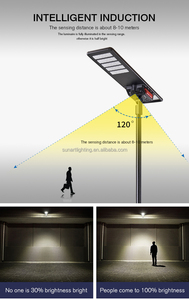 <span class=keywords><strong>Lampadaire</strong></span> solaire tout-en-un IP66 avec panneau solaire intégré 100W-200W, module LED, batterie LiFePO4 - Product Image 3