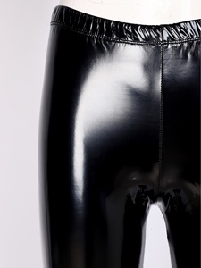 Hot Sale Women's Fashion PU Leather Pants <strong>Wet</strong> <strong>Look</strong> High Waist Stretch <strong>Leggings</strong> Skinny Cropped Pants - Product Image 6