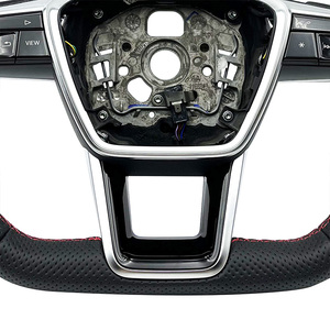 Volante de Cuero Personalizado Completamente Perforado para Audi A3 A4 A5 <span class=keywords><strong>A6</strong></span> C6 TT <span class=keywords><strong>2008</strong></span> - Product Image 6