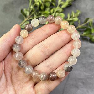 Bracelet en pierre naturelle avec perles de verre colorées, aide à la relaxation, design personnalisé fiable, soutien à la réduction de prix par volume - Product Image 2