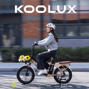 Nouveau modèle de vélo électrique pliable urbain 250W, 48V 15.6Ah, pour adulte, pneus larges 20 pouces, E-bike KOOLUX, disponible en entrepôt UE et AU - Product Image 3