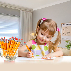 <span class=keywords><strong>Mini</strong></span> crayon hexagonal n ° 2 de 4 pouces, non toxique, Lapiz avec gomme Tops, crayons standard de poche de <span class=keywords><strong>golf</strong></span> pour toutes les occasions. - Product Image 6
