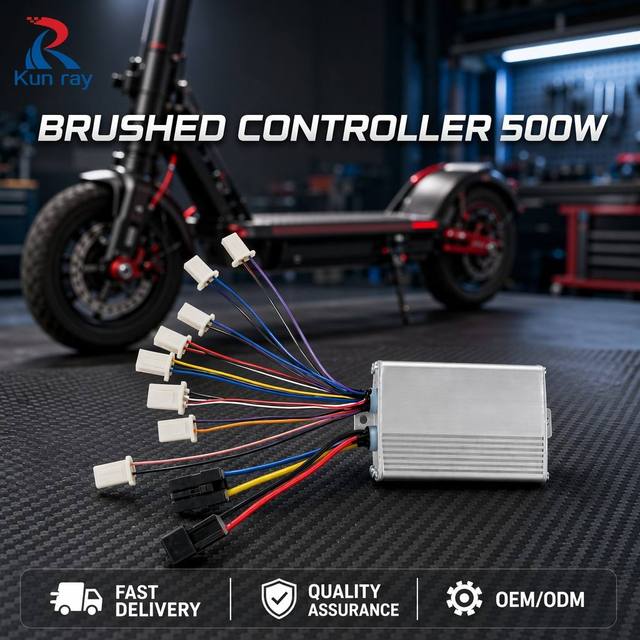 Universal 36V 48V 500W Brushed DC Motor Controller for Electric Scooter E-bike Tricycle Go-kart Brushed Motor Speed Controller