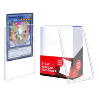 Protège-cartes rigides en PVC ultra-transparents 3 x 4 pouces pour cartes, pochettes de protection pour cartes 35pt