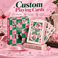 Cartes à Jouer Personnalisées Écologiques et Durables, Jeu de Poker Personnalisé avec Boîte Personnalisée, Promotion de Marque Familiale, Vente en Gros