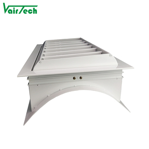 Nhôm Cong Trống Máy Bay Phản Lực Khuếch Tán Ngoài Trời Xoắn Ốc Ống Hvac Có Thể Điều Chỉnh Cung Cấp Không Khí Louver Chức Năng Thông Gió Điều Hòa Không Khí - Product Image 3