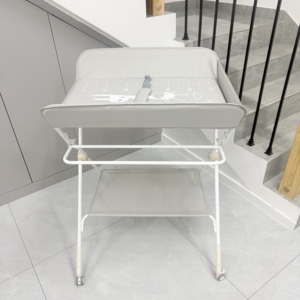 Portable Mobile Baby <strong>Changing</strong> <strong>Table</strong> with Safety Strap and Storage Basket <strong>Folding</strong> Diaper Station for Nursery Newborn Care <strong>Table</strong> - Product Image 4