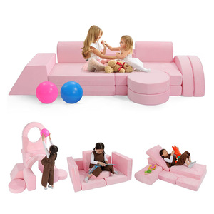 Canapé de jeu pour enfants, tapis modulaire en mousse, peluche douce pour l'escalade et l'apprentissage en intérieur, unisexe - Product Image 5