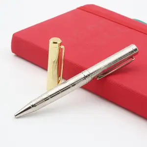Penna in metallo con penna in oro rosa galvanica unica personalizzata a basso prezzo per Set regalo
