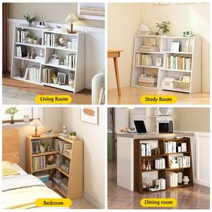 Estantería extensible de madera de bambú JQ, <span class=keywords><strong>escalera</strong></span> de 3 niveles, estantería corta baja para espacios pequeños o esquinas - Product Image 6