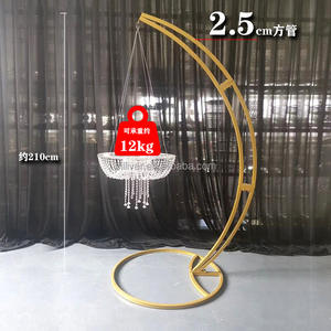 2023 migliore vendita torta Swing con cristallo e supporto in metallo per decorazione torta bomboniera - Product Image 4