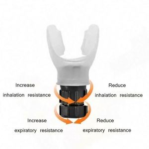 Appareil d'entraînement respiratoire, entraîneur pulmonaire, embout buccal en silicone, équipement d'entraînement pour la santé à domicile, accessoires de soins de santé - Product Image 3