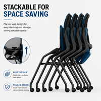 Chaise de bureau ergonomique en maille avec soutien lombaire, hauteur réglable et base pivotante - Confortable pour le bureau, l'atelier et la salle à manger