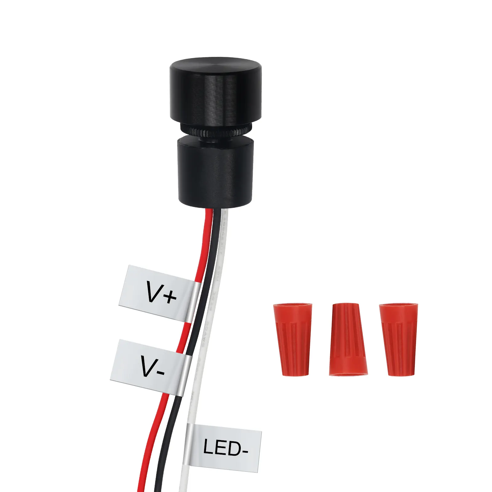 Миниатюрный вращающийся светодиодный регулятор яркости IP65, PWM регулятор яркости, светодиодный контроллер освещения