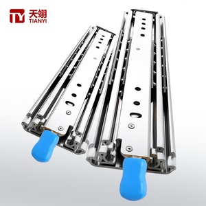 Furniture Hardware Kitchen Use Heavy Duty Soft Closing <b>Drawer</b> <b>Slide</b> Rails 3 Fold Full Extension Ball Bearing 200kg Load Capacity - Product Image 1