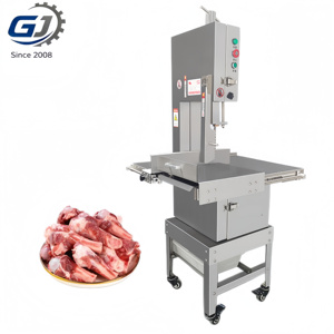 Nueva sierra eléctrica semiautomática para cortar huesos, 220V, de acero inoxidable, móvil, para uso agrícola y procesamiento de carne congelada. - Product Image 1
