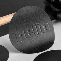 Autocollants personnalisés avec logo, étiquettes adhésives noires haut de gamme, impression personnalisée, autocollants de marque, autocollants d'étanchéité, autocollants auto-adhésifs personnalisés