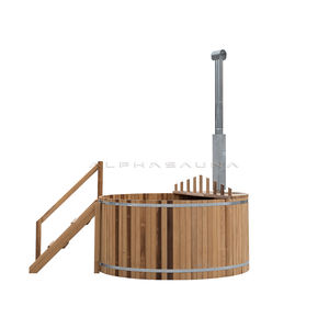 Bain à remous en bois traité thermiquement, 10 personnes, léger, chauffant, Offre Spéciale - Product Image 2