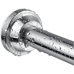 Tringle de Douche Télescopique Réglable en Acier Inoxydable 304 Robuste <span class=keywords><strong>à</strong></span> Tension par Ressort, Sans Perçage, <span class=keywords><strong>pour</strong></span> Salle de Bain et Penderie - Product Image 1