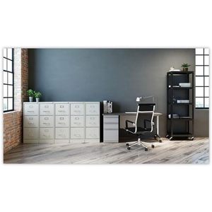 Alera HVF1541LG Armoire à dossiers verticale économique gris clair à trois tiroirs, tiroirs format lettre de 15 po x 22 po x 40,19 po - Product Image 3