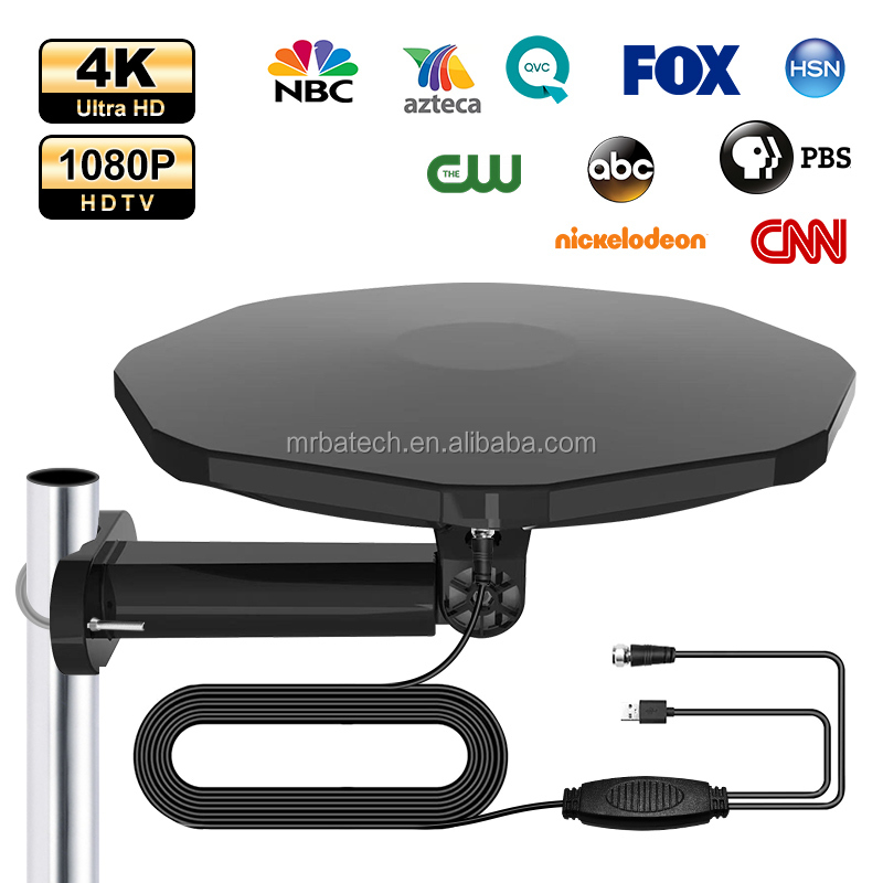 Long Range 4K 1080P UHF/VHF 150 Miles Digital Truck Mobile Home Omni Direction Outdoor TV Antena Hdtv Car Roof Antenna
