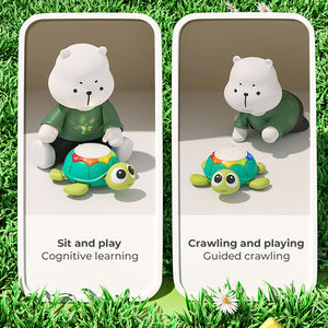 <span class=keywords><strong>Tortue</strong></span> rampante à induction électrique de dessin animé unisexe jouets d'apprentissage pour tout-petits développement du son musical accessoires pour bébés histoire d'étude - Product Image 5