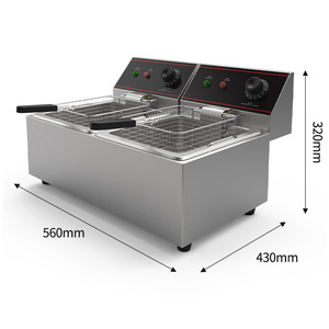 Friggitrice a Gas Commerciale con Timer, Controllo della Temperatura, Friggitrice a Pressione per Casa, Friggitrice Profonda per Piano Cottura a Induzione - Product Image 6