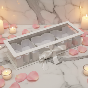 Boîte à fleurs de luxe personnalisée en carton rigide <span class=keywords><strong>pour</strong></span> la fête des Mères, avec gaufrage, matériaux recyclés et impression dorée, vide, vente en gros - Product Image 3