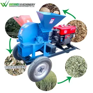 Weiwei grinder wood saw dust making machine/garden waste tree branches shredder