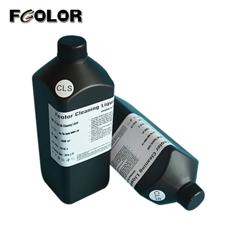 ألوان حيوية من Fcolor ألوان جيدة سلسة مقاومة للماء غير مرئية UV رأس طابعة Epson DX5 DX10 KM 1024 I3200