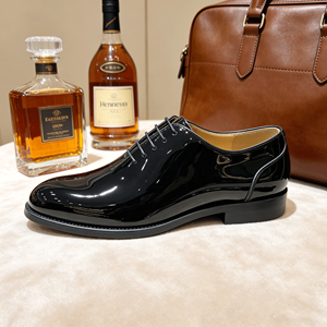 <span class=keywords><strong>Zapatos</strong></span> <span class=keywords><strong>de</strong></span> Vestir <span class=keywords><strong>de</strong></span> Cuero para Hombre, Estilo 2026, Suela Gruesa, Cuero Patentado, Transpirables, para Bodas, MOQ Bajo y Logotipo Personalizado - Product Image 3