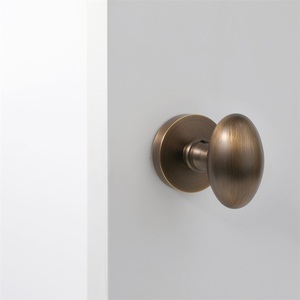 Manopola <span class=keywords><strong>Vintage</strong></span> in ottone spazzolato antico manopola porta di lusso in ottone massiccio passaggio maniglia manopole per mobili maniglie - Product Image 1