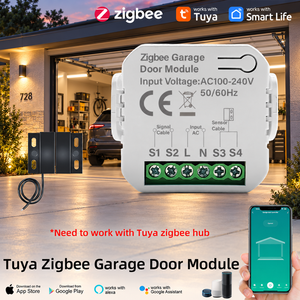 Mini module de rétrofit pour contrôleur de porte de garage intelligent Tuya Zigbee avec commande vocale compatible Alexa et Google <span class=keywords><strong>Assistant</strong></span> - Product Image 1