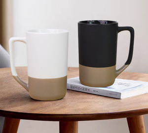 Taza de Cerámica Bicolor Semiglaseada al por Mayor de Fábrica, Taza de Café con Bloques de Color, Logotipo Personalizado para Regalos Promocionales, Caja a Granel - Product Image 5