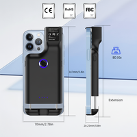 Escáner Portátil Mini JR-101DC con Clip Trasero, Lector de Códigos de Barras 1D 2D CMOS USB, Herramienta de Escaneo Manual para Inventario de Almacén