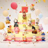100% Оригинальные фигурки POP MART из серии «Празднование моментов» к 15-летию компании, коллекционные игрушки-сюрпризы в закрытых коробках