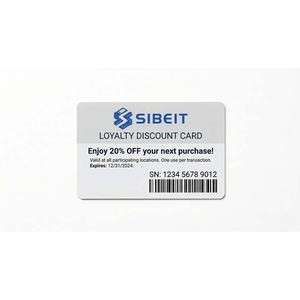 Cartes cadeaux PVC à <span class=keywords><strong>prix</strong></span> avantageux avec logo, <span class=keywords><strong>code</strong></span>-barres, <span class=keywords><strong>code</strong></span> QR et numéro <span class=keywords><strong>de</strong></span> série, idéales pour les réductions et l'utilisation professionnelle - Product Image 1