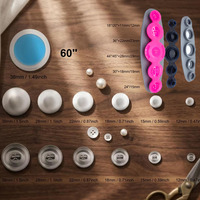Kit de Herramientas de Costura 5 en 1 para Manualidades con Botones de Plástico ABS Recubiertos, Recursos Completos
