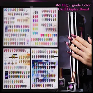 R S Nail Gel Polish Custom UV Gel Nails Suppliers Cat Eye Gel 368 Colors Card