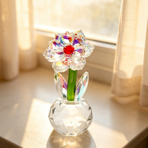 Ornements floraux en cristal créatifs très demandés, décorations multicolores pour la maison, cadeaux, fournitures d'usine en gros - Product Image 6