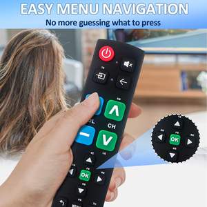 Télécommande universelle ergonomique légère à gros boutons pour tous les téléviseurs Samsung//VIZIO//Hisense//Panasonic et plus encore - Product Image 2