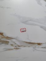 Échantillon 100*200mm Expédition Rapide Carreaux de Marbre 1200x2400mm en Ardoise Frittée Surface Mate Blanche pour Mur de Fond de Villa
