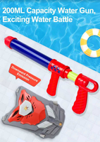 Pistolet à eau en plastique pour enfants, jouet de combat aquatique pour piscine extérieure, lanceur de jets d'eau, super soaker