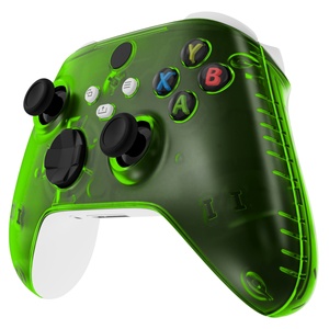 EXtremeRate Clear Green <b>Grip</b> Custom Accessories Side Rails Panels <b>Grip</b> Cover Faceplate Shell for Xbox Series X S <b>Controller</b> - Product Image 2