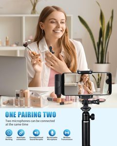 ไมโครโฟนไร้สายแบบหนีบเสื้อ รุ่น Mini 2Pack สำหรับไลฟ์สด ชนิด Type C สำหรับโทรศัพท์ - Product Image 4