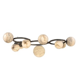 Lustre rond moderne à 7 lumières LED, lampe suspendue pour la maison, chambre à coucher, salle à manger, bar, éclairage de plafond, base d'ampoule E27 - Product Image 4